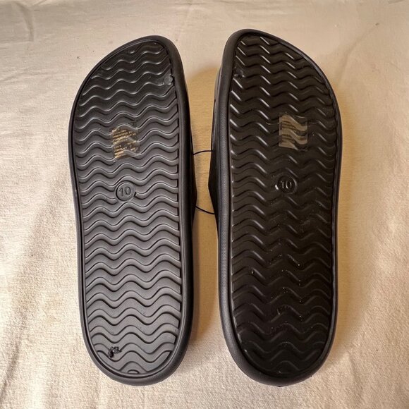 SO Women Size 10 Black Open-Toe Slide Sandals Comfortable Lightweight Slip-On - Picture 10 of 15